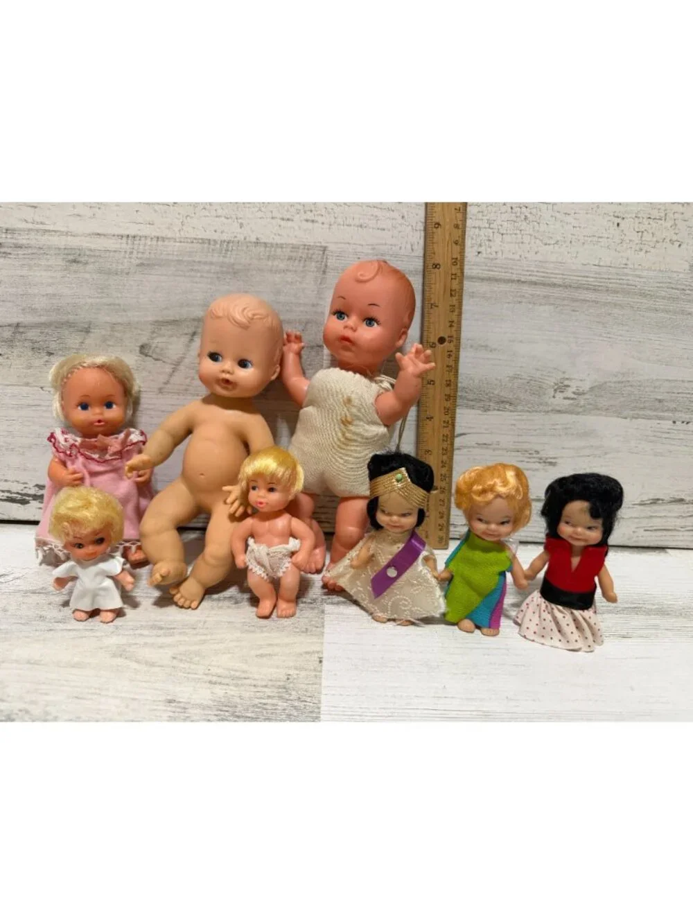 Lot of 8 Various Dolls Various Brands Sizes